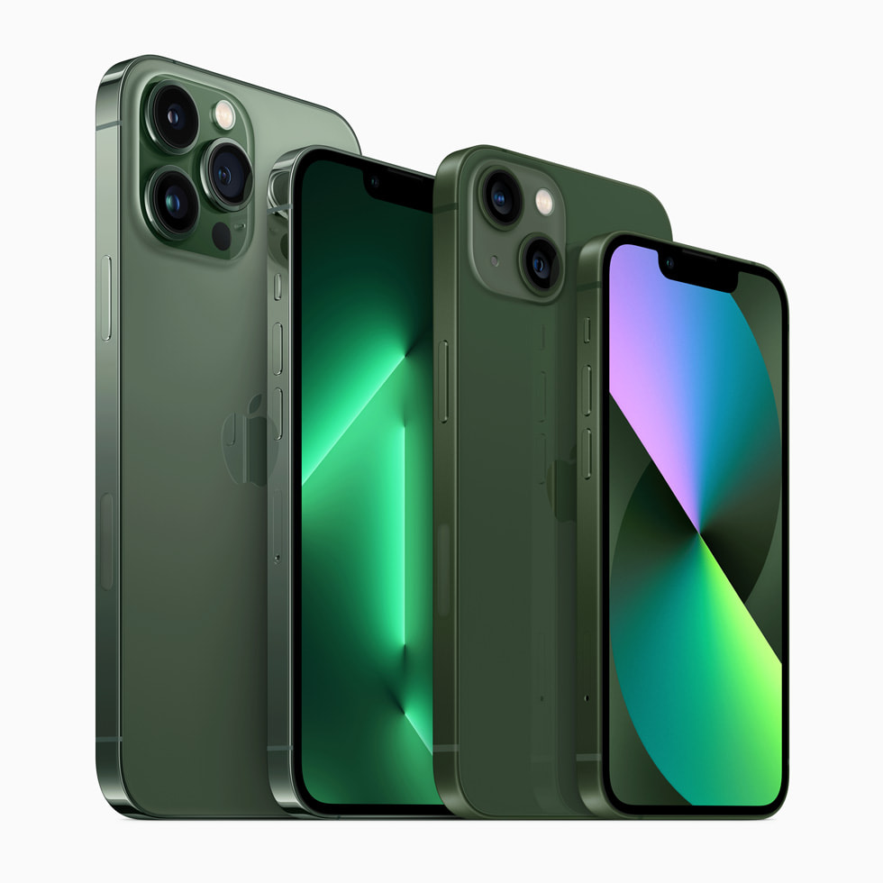 Immagine pubblicata in relazione al seguente contenuto: Apple annuncia nuovi modelli di iPhone 13 in due inedite tonalit di verde | Nome immagine: news33057_Apple-iPhone-13-green_1.jpg