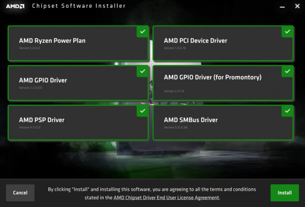 Media asset in full size related to 3dfxzone.it news item entitled as follows: AMD rilascia il kit Chipset Drivers 4.03.03.431 per le CPU Ryzen e Threadripper | Image Name: news33088_AMD-Ryzen-Chipset-Driver-Screenshot_1.png