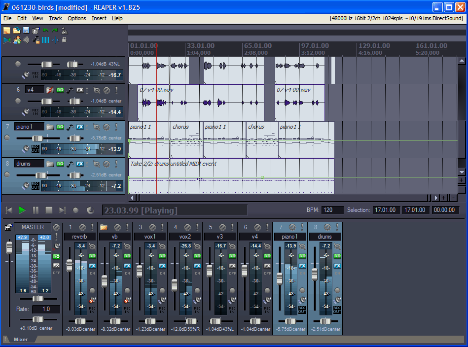 Immagine pubblicata in relazione al seguente contenuto: Audio Recording & Editing Tools: Reaper 1.829 | Nome immagine: news4699_1.gif