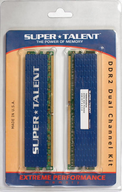 Media asset in full size related to 3dfxzone.it news item entitled as follows: Super Talent: kit DDR2-800 da 4Gb con timing 5-5-5-15 | Image Name: news4710_2.jpg