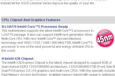 Media asset in full size related to 3dfxzone.it news item entitled as follows: ASUS, pronto il supporto delle cpu Intel con FSB a 1600MHz | Image Name: news5784_1.jpg