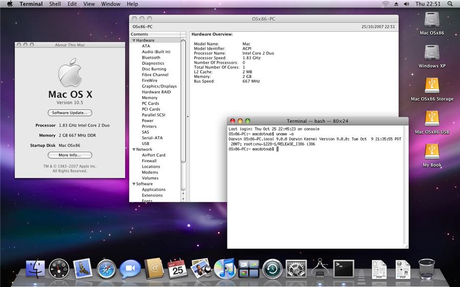 Immagine pubblicata in relazione al seguente contenuto: Gli hacker installano Mac OS X Leopard di Apple su PC | Nome immagine: news5978_1.jpg