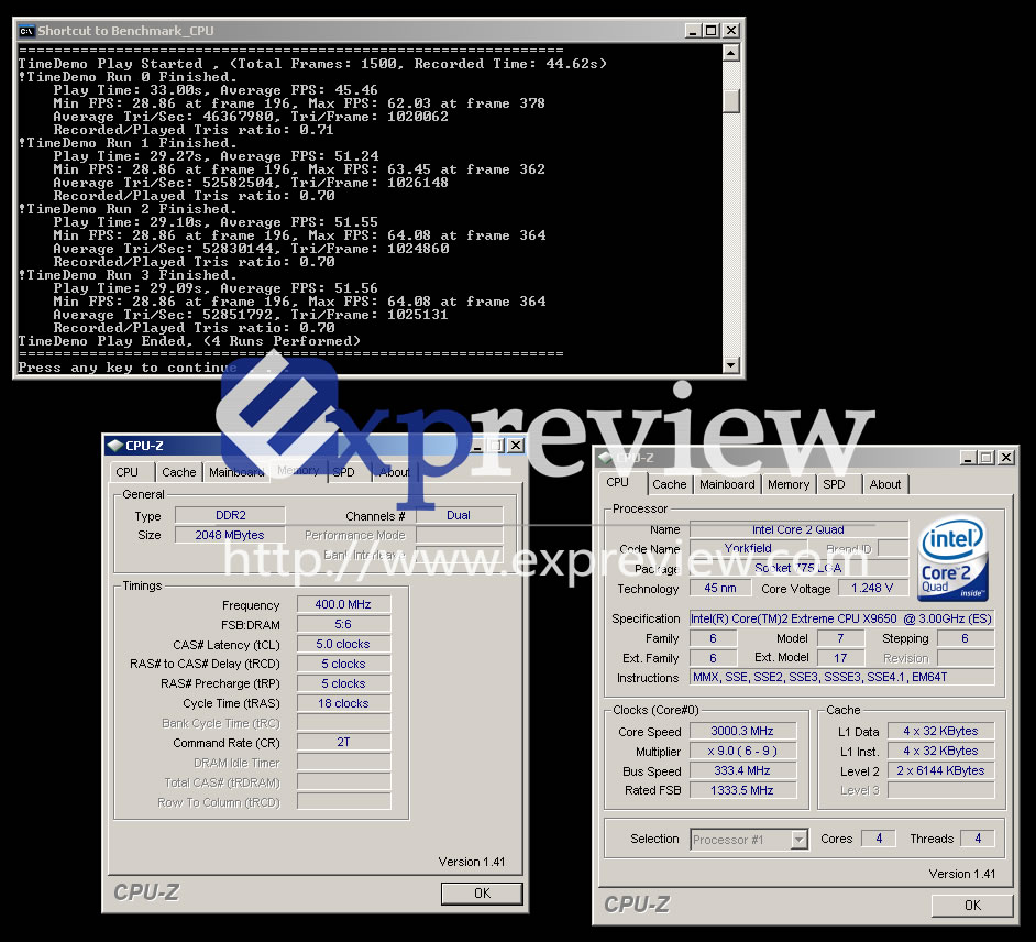 Immagine pubblicata in relazione al seguente contenuto: AMD Phenom X4 vs Intel QX9650 a 45nm con la demo di Crysis | Nome immagine: news5992_2.jpg