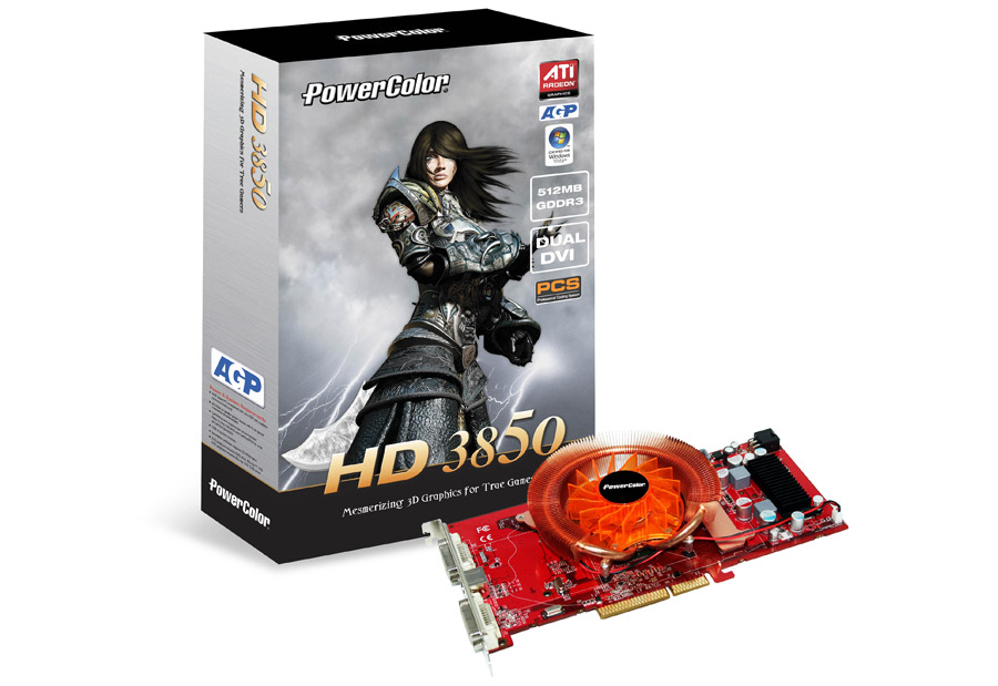 Media asset in full size related to 3dfxzone.it news item entitled as follows: PowerColor HD 3850 PCS 512MB, le DirectX 10.1 su AGP | Image Name: news6490_1.jpg