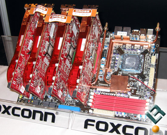 Immagine pubblicata in relazione al seguente contenuto: CES 2008: Foxconn mostra una mobo Quad CrossFire Ready | Nome immagine: news6529_1.jpg