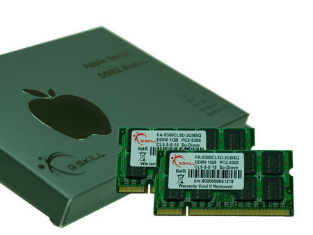 Immagine pubblicata in relazione al seguente contenuto: G.Skill lancia una linea di SO-DIMM DDR2 per i Mac di Apple | Nome immagine: news6653_1.jpg