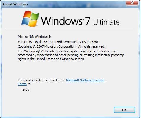 Media asset in full size related to 3dfxzone.it news item entitled as follows: I primi screenshot di Windows 7, il successore di Windows Vista | Image Name: news6791_6.jpg