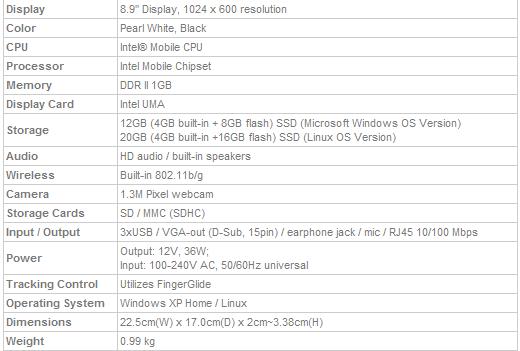 Media asset in full size related to 3dfxzone.it news item entitled as follows: ASUS lancia ufficialmente gli Eee PC di seconda generazione | Image Name: news7318_2.jpg