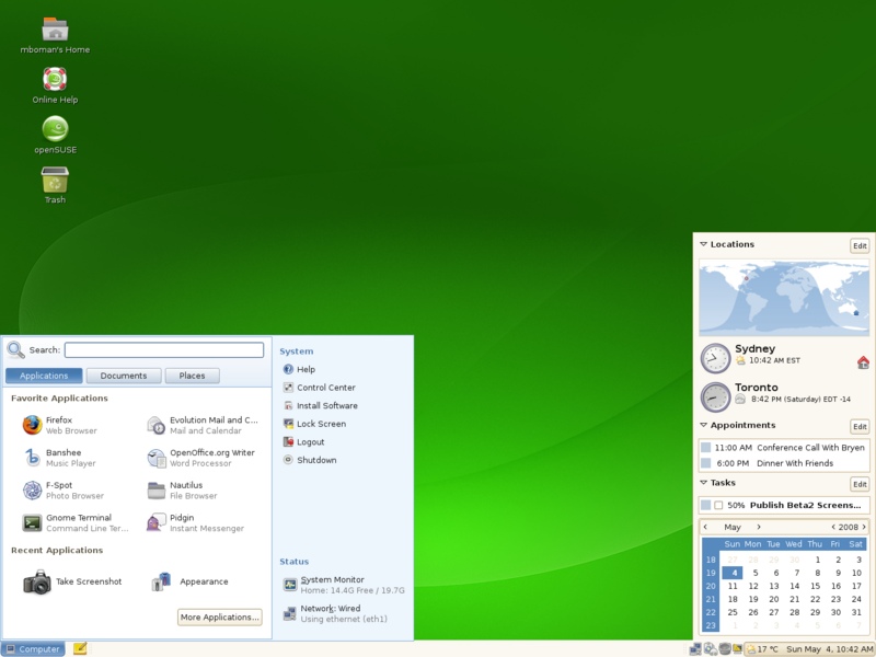Immagine pubblicata in relazione al seguente contenuto: Novell rilascia la versione finale della distro openSUSE 11.0 | Nome immagine: news7838_1.jpg