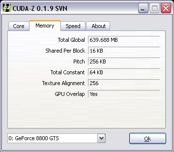 Media asset in full size related to 3dfxzone.it news item entitled as follows: CUDA-Z 0.1.19, il tool di sys info per le gpu CUDA Ready | Image Name: news7982_2.jpg