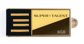 Immagine pubblicata in relazione al seguente contenuto: Super Talent PICO-C Gold, il drive USB pi piccolo al mondo | Nome immagine: news8042_1.jpg