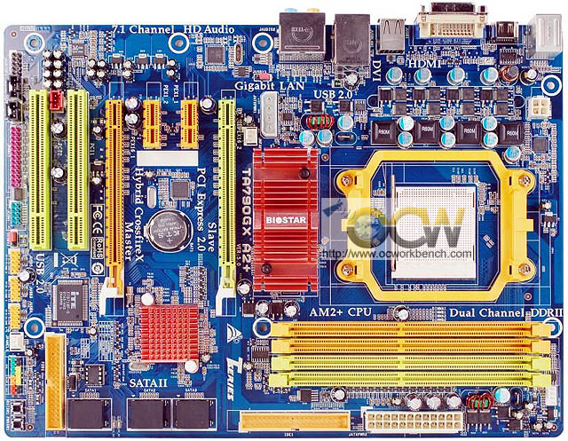 Immagine pubblicata in relazione al seguente contenuto: Biostar, foto della mobo TA-790GX A2+ (AMD 790GX + SB750) | Nome immagine: news8087_1.jpg