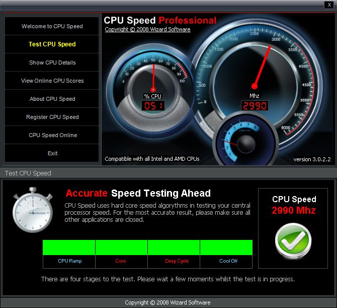 Immagine pubblicata in relazione al seguente contenuto: CPU Speed Professional 3.0.2.2 misura il clock delle cpu | Nome immagine: news8175_1.jpg