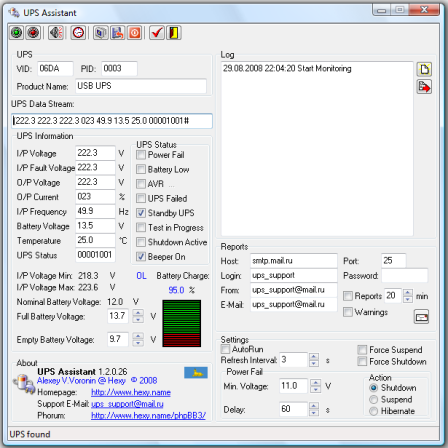 Immagine pubblicata in relazione al seguente contenuto: UPS Assistant 1.2.0.26 configura e monitora gli UPS con Megatec | Nome immagine: news8434_1.png