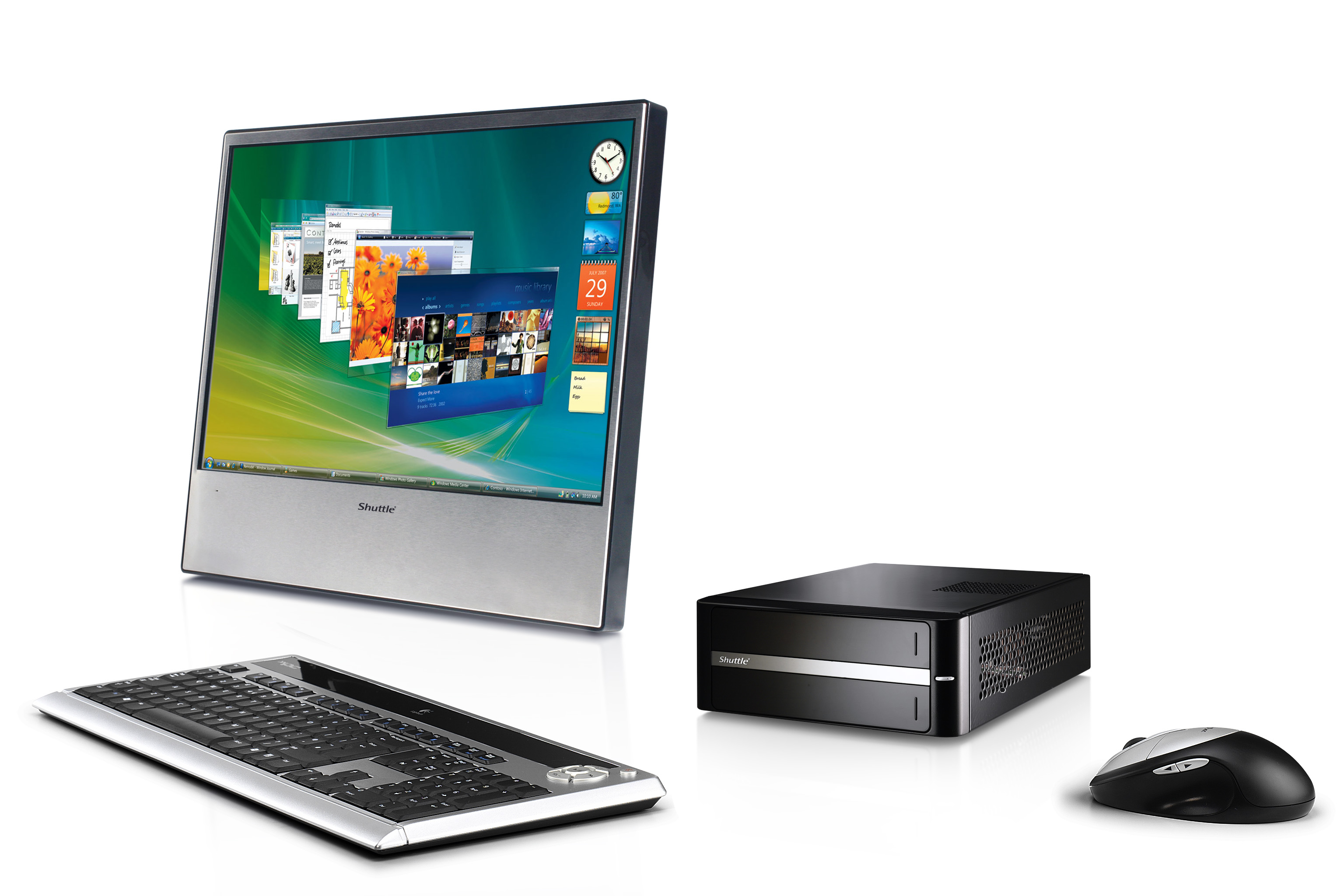 Media asset in full size related to 3dfxzone.it news item entitled as follows: Shuttle Barebone X27D basato sulla cpu dual-core Intel Atom 330 | Image Name: news8920_1.jpg