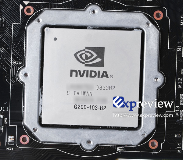 Immagine pubblicata in relazione al seguente contenuto: NVIDIA, prima foto della gpu GT200b prodotta a 55nm | Nome immagine: news9123_1.jpg
