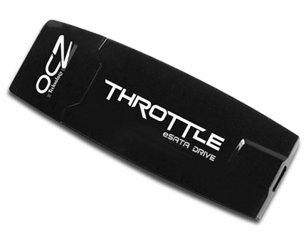 Immagine pubblicata in relazione al seguente contenuto: OCZ propone il drive Throttle basato su tecnologia Flash e eSATA | Nome immagine: news9151_1.jpg