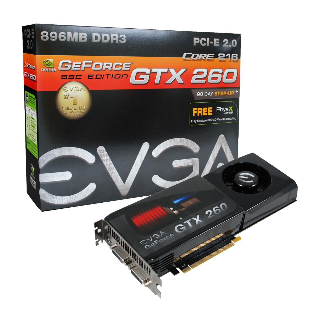 Immagine pubblicata in relazione al seguente contenuto: EVGA commercializza tre GeForce GTX 260 con gpu a 55nm | Nome immagine: news9300_1.jpg