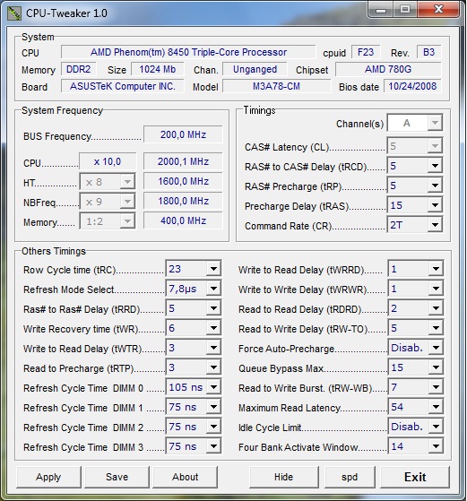 Media asset in full size related to 3dfxzone.it news item entitled as follows: Ottimizzare le cpu Phenom II e Core i7 con CPU-Tweaker 1.0 | Image Name: news9470_1.jpg