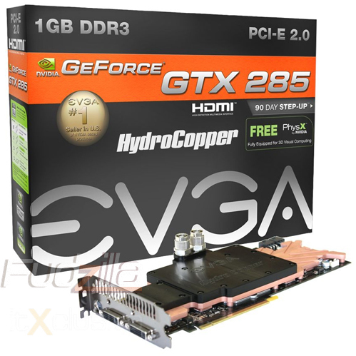 Immagine pubblicata in relazione al seguente contenuto: Foto di una GeForce GTX 285 di EVGA raffreddata a liquido | Nome immagine: news9653_1.jpg