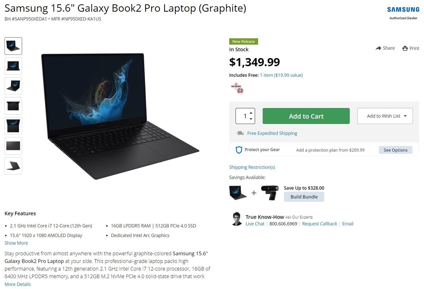Immagine pubblicata in relazione al seguente contenuto: Uno store U.S. commercializza un notebook Samsung con GPU Intel Arc | Nome immagine: news33097_Samsung_Galaxy-Book2-Pro_1.jpg