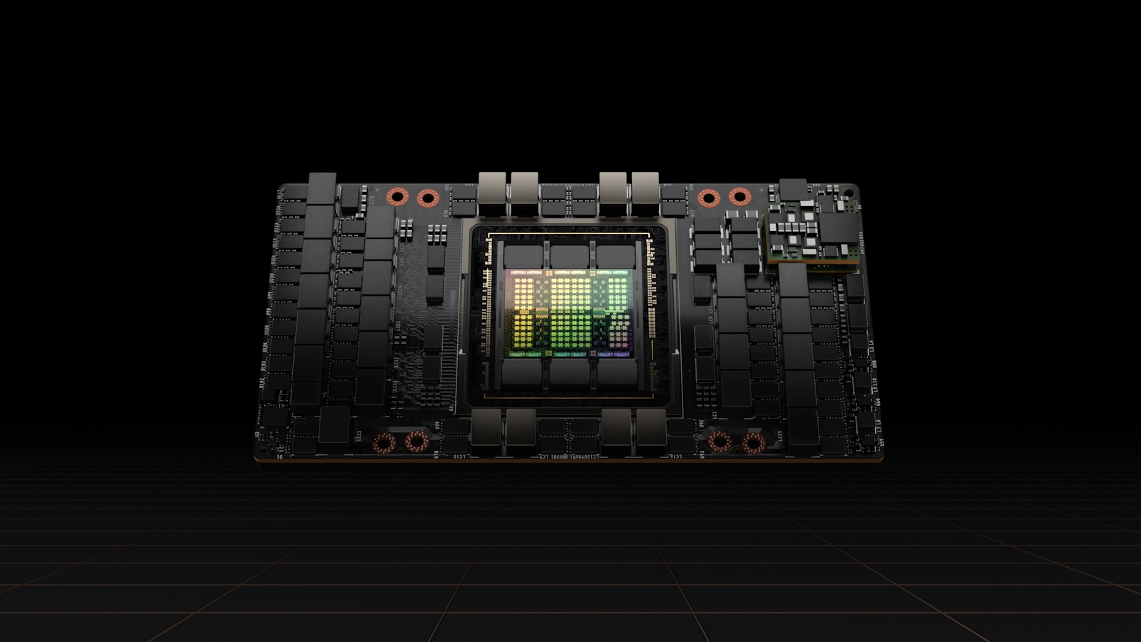 Immagine pubblicata in relazione al seguente contenuto: NVIDIA annuncia la nuova architettura grafica Grace Hopper e la GPU H100 | Nome immagine: news33113_NVIDIA-H100-GPU_1.jpg