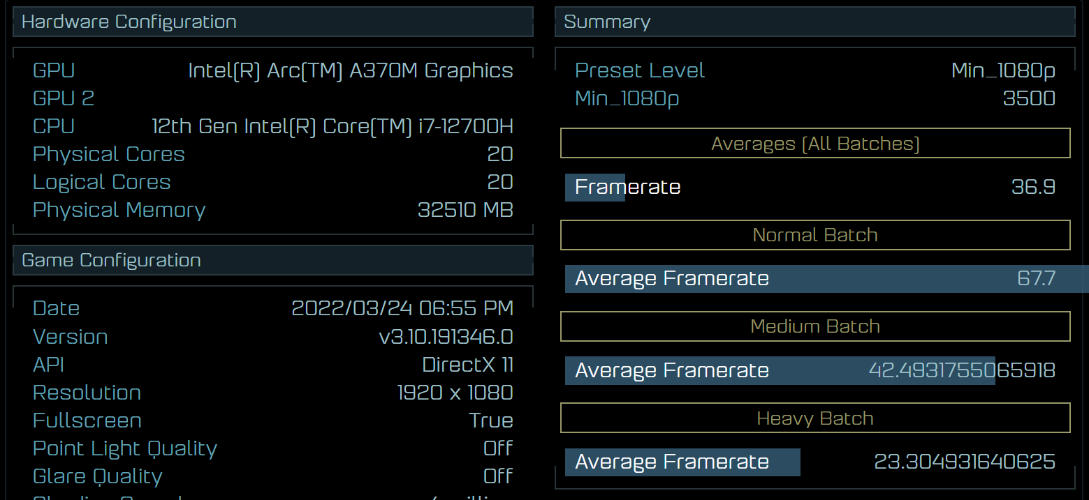 Immagine pubblicata in relazione al seguente contenuto: Una GPU Intel Arc A370M testata con il benchmark di Ashes of the Singularity | Nome immagine: news33121_Intel-ARC_3.png