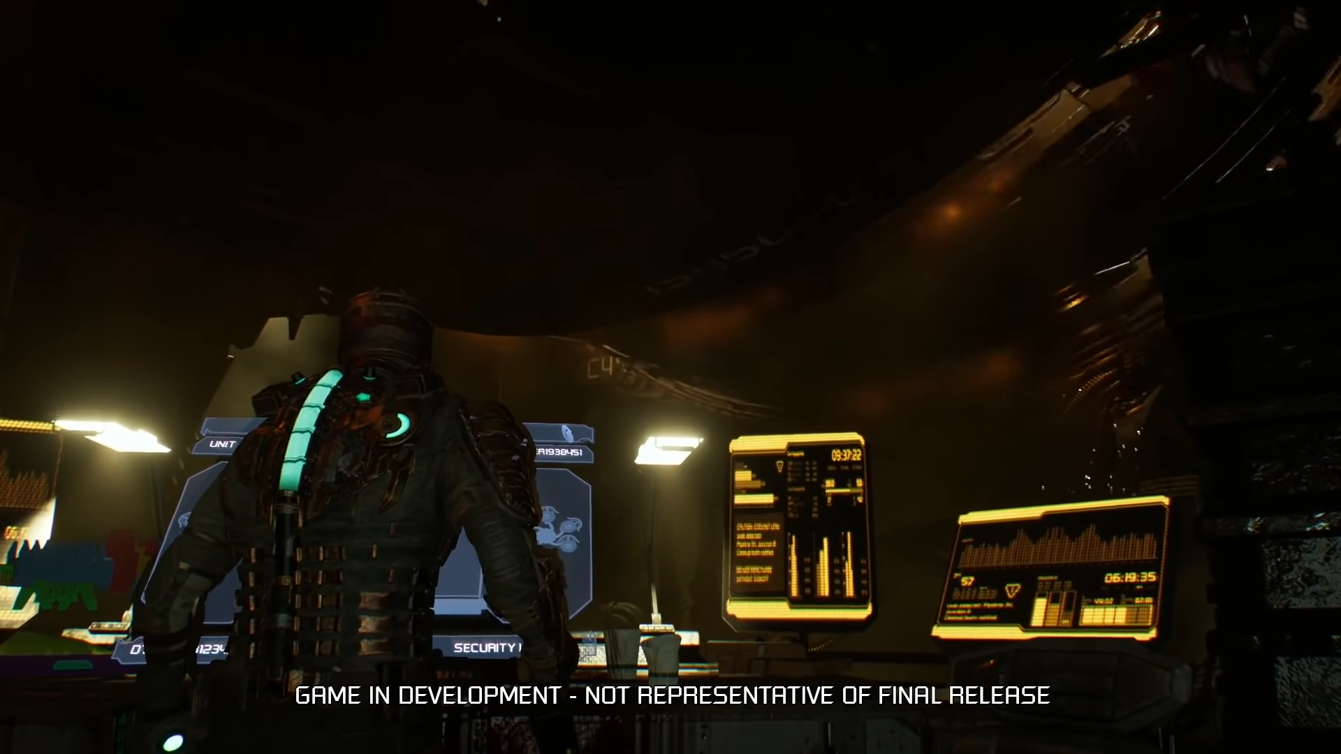 Media asset in full size related to 3dfxzone.it news item entitled as follows: Motive e EA condividono data di lancio e gameplay del remake di Dead Space | Image Name: news33280_Dead-Space-Development-Build_Screenshot_2.png