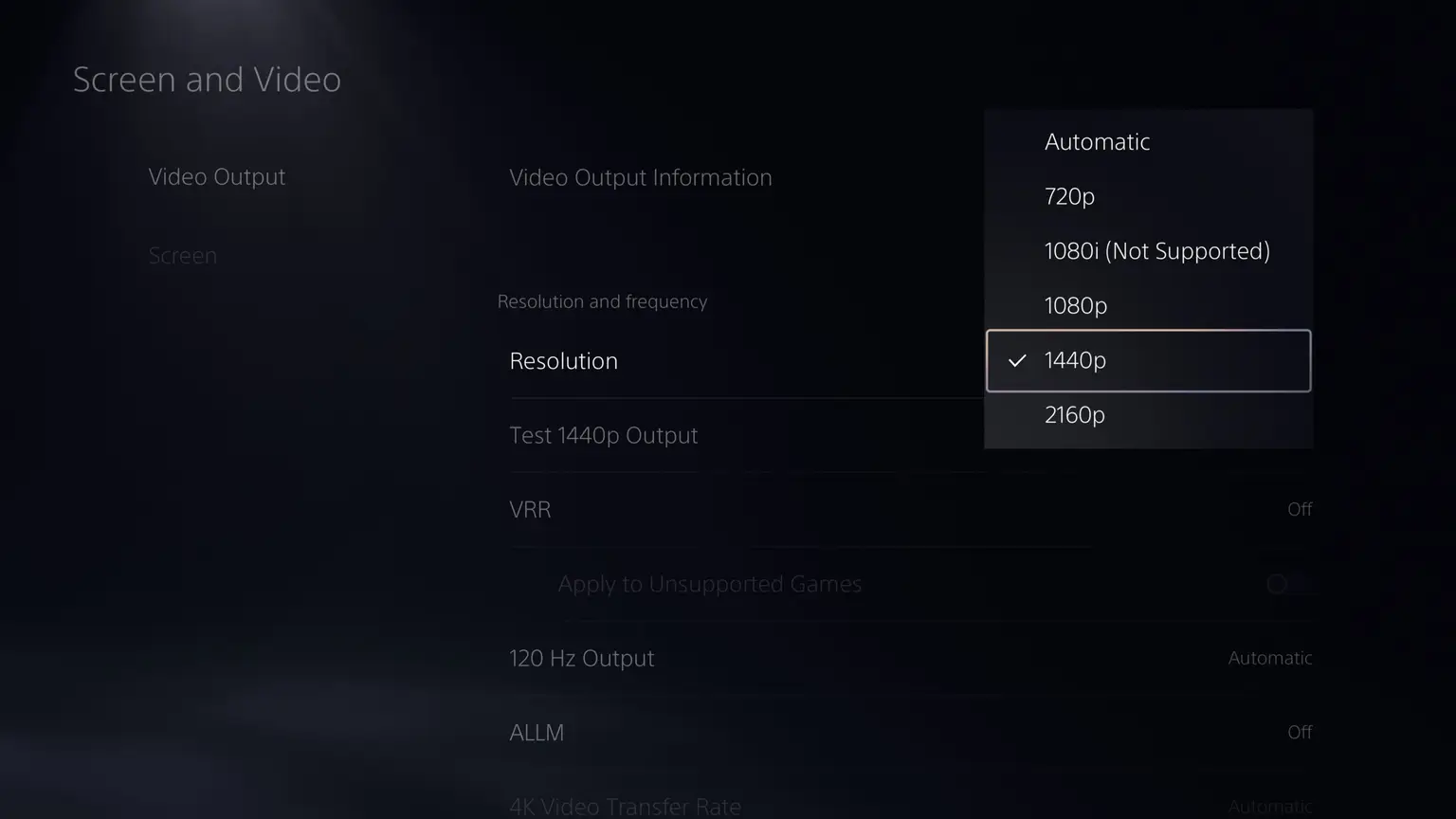 Media asset in full size related to 3dfxzone.it news item entitled as follows: Sony aggiunge supporto della risoluzione 1440p e gamelist alla PlayStation 5 | Image Name: news33517_PlayStation-5_Software-Sistema_beta_2.png