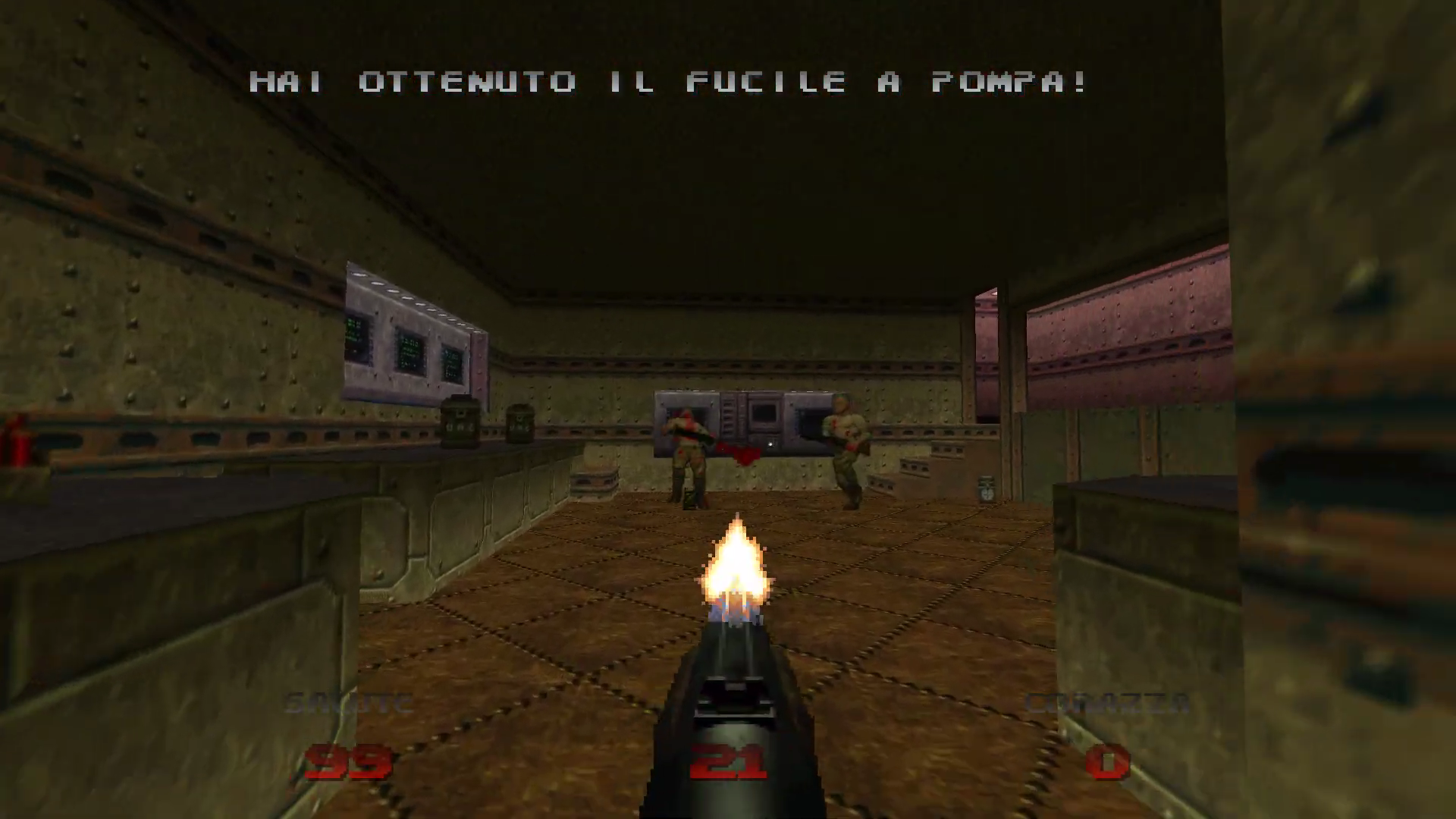 Media asset in full size related to 3dfxzone.it news item entitled as follows: YouTube Gaming | Doom 64 PC Gameplay | Let's complet Staging Area Map | Image Name: news33577_Doom-64-PC-Edition-Screenshot_2.png