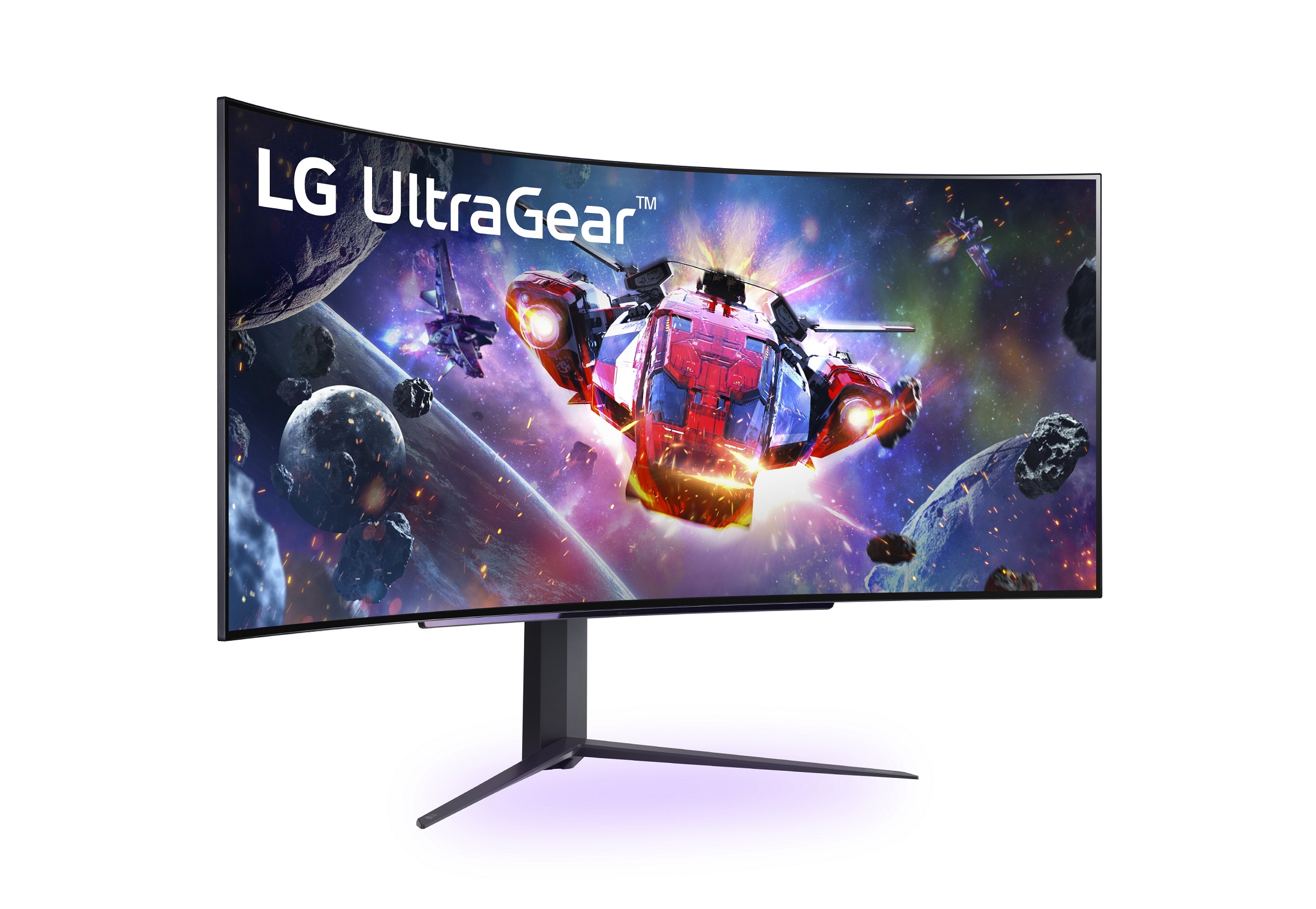 Immagine pubblicata in relazione al seguente contenuto: LG annuncia il gaming monitor UltraGear OLED a schermo curvo da 45-inch | Nome immagine: news33594_LG_45GR95QE_1.jpg