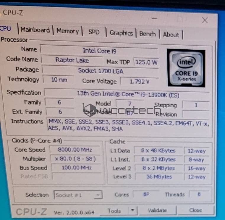 Immagine pubblicata in relazione al seguente contenuto: Extreme Overclock: una CPU Intel Core i9-13900K Raptor Lake raggiunge gli 8GHz | Nome immagine: news33637_Intel-Core-Raptor-Lake_Overclock_1.jpg