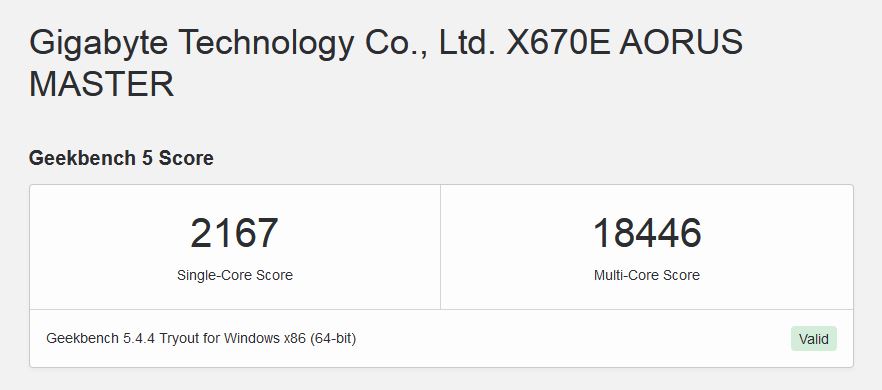 Immagine pubblicata in relazione al seguente contenuto: La CPU Ryzen 9 7900X vicinissima al Core i9-13900K in Single-Core con Geekbench | Nome immagine: news33671_AMD-Ryzen-9-7900X_Geekbench_2.jpg