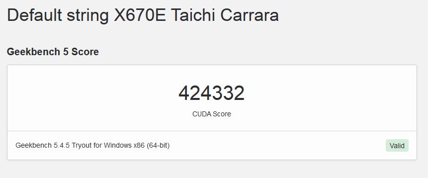 Media asset in full size related to 3dfxzone.it news item entitled as follows: La GeForce RTX 4090 domina sulla GeForce RTX 3090 Ti con Geekbench (CUDA) | Image Name: news33728_Geekbench-GeForce-RTX-4090_2.jpg