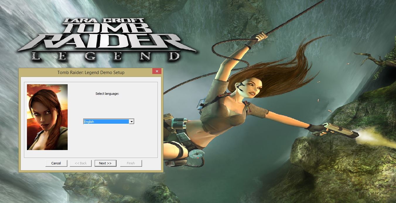 Media asset in full size related to 3dfxzone.it news item entitled as follows: Historical videogame demos suggested by 3dfxzone | Tomb Raider: Legend Demo | Image Name: news33752_Tomb-Raider-Legend_Setup_1.jpg