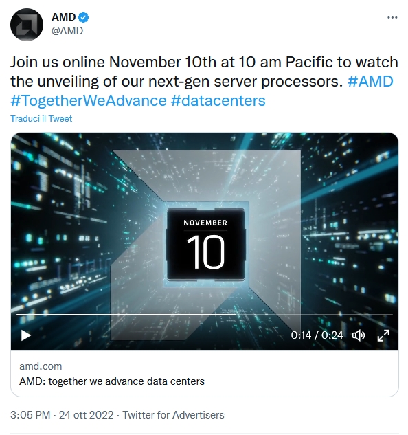 Immagine pubblicata in relazione al seguente contenuto: AMD condivide la data di lancio delle CPU EPYC Zen 4 di nuova generazione | Nome immagine: news33797_AMD-Zen-4_Data-Center_CPU_1.jpg