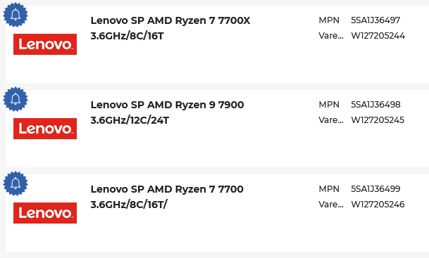 Immagine pubblicata in relazione al seguente contenuto: Lenovo anticipa AMD e cita le CPU per desktop Ryzen 9 7900 e Ryzen 7 7700(X) | Nome immagine: news33923_AMD-Ryzen-7000_1.png
