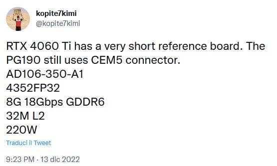 Immagine pubblicata in relazione al seguente contenuto: On line le prime specifiche della video card GeForce RTX 4060 Ti di NVIDIA | Nome immagine: news33977_NVIDIA-GeForce-RTX-4060-Ti_1.jpg