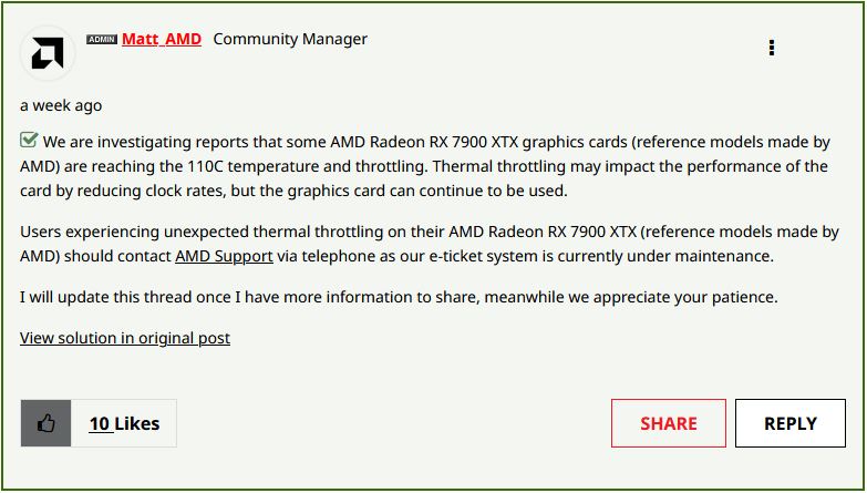 Immagine pubblicata in relazione al seguente contenuto: AMD pronta a sostituire le Radeon RX 7900 XTX con vapor chamber difettosa | Nome immagine: news34062_AMD-Radeon-RX-7900-XTX_Vapor-Chamber_3.jpg