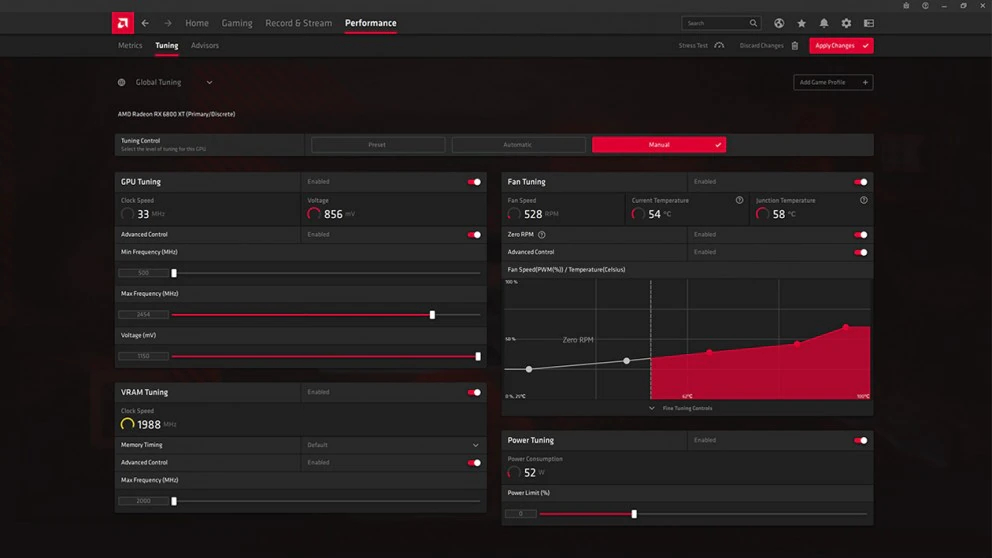 Immagine pubblicata in relazione al seguente contenuto: AMD Radeon Software Adrenalin Edition 23.1.1 [Radeon RX 7900 Series] | Nome immagine: news34077_Auto-Overclock-Performance-Tuning_1.jpg