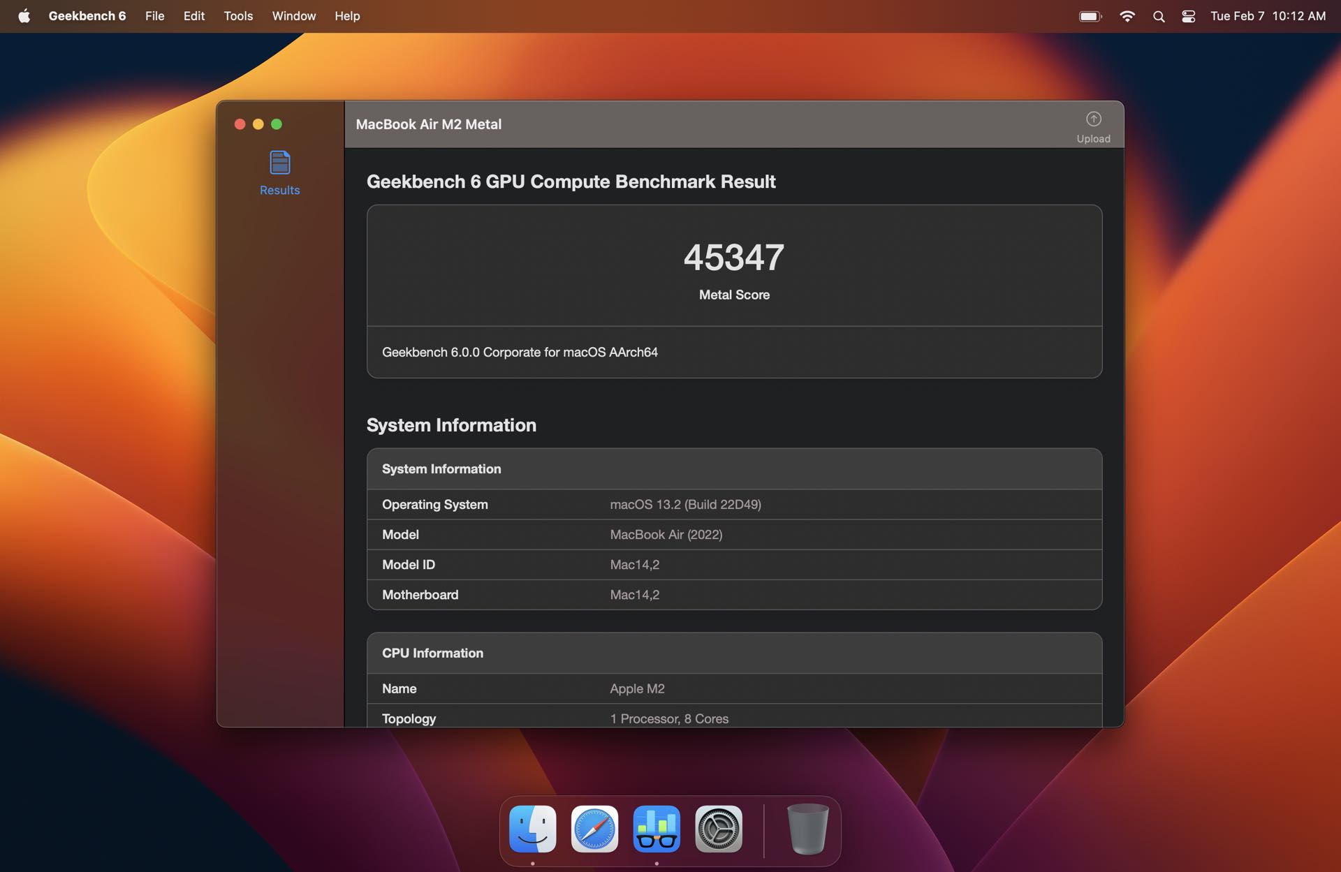 Media asset in full size related to 3dfxzone.it news item entitled as follows: Benchmark: Geekbench 6.0.0 - Windows, Mac, Linux, Android, iPhone Ready | Image Name: news34187_Geekbench-Screenshot_2.jpeg