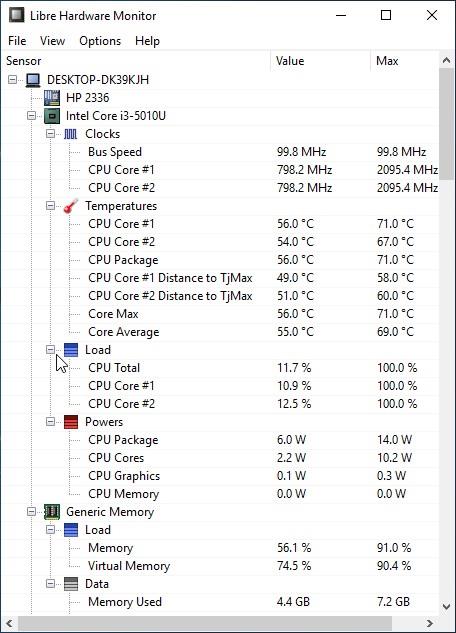 Immagine pubblicata in relazione al seguente contenuto: Free Hardware & System Monitoring Tools: Libre Hardware Monitor 0.9.2 | Nome immagine: news34290_Libre-Hardware-Monitor_Screenshot_1.jpg