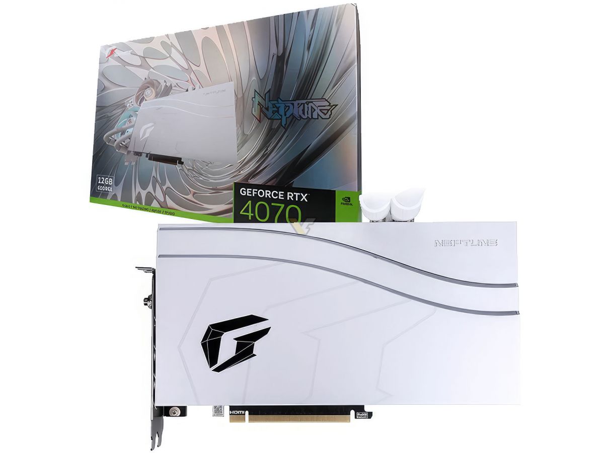 Immagine pubblicata in relazione al seguente contenuto: Colorful introduce la video card iGame GeForce RTX 4070 Neptune OC | Nome immagine: news34438_Colorful_iGame-RTX-4070-Neptune-OC_4.jpg