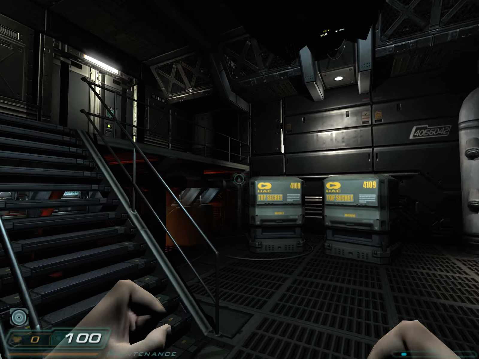 Media asset in full size related to 3dfxzone.it news item entitled as follows: YouTube Gameplay Footage: DOOM 3 | 1080p | 8x AA & 16x Aniso | Image Name: news34452_Doom-3_Screenshot_1.png