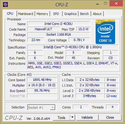 Immagine pubblicata in relazione al seguente contenuto: System Tools: CPU-Z 2.06 - GeForce RTX 4070, RTX 4060 Ti & Radeon RX 7600 Ready | Nome immagine: news34521_CPU-Z_Screenshot_1.png