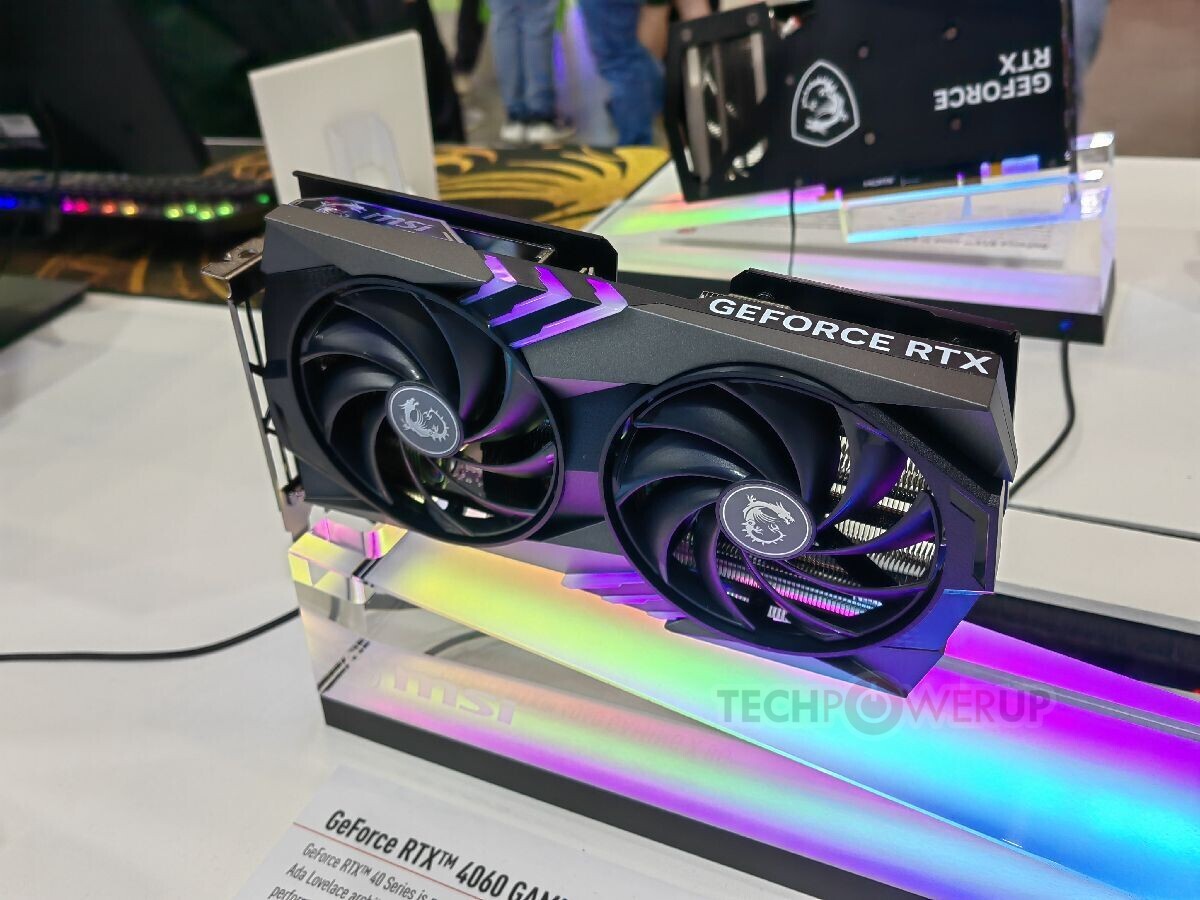 Media asset in full size related to 3dfxzone.it news item entitled as follows: MSI mostra le video card GeForce RTX 4060 Gaming X e Ventus 2X al Computex | Image Name: news34541_MSI_GeForce-RTX-4060-Gaming-X_1.jpg