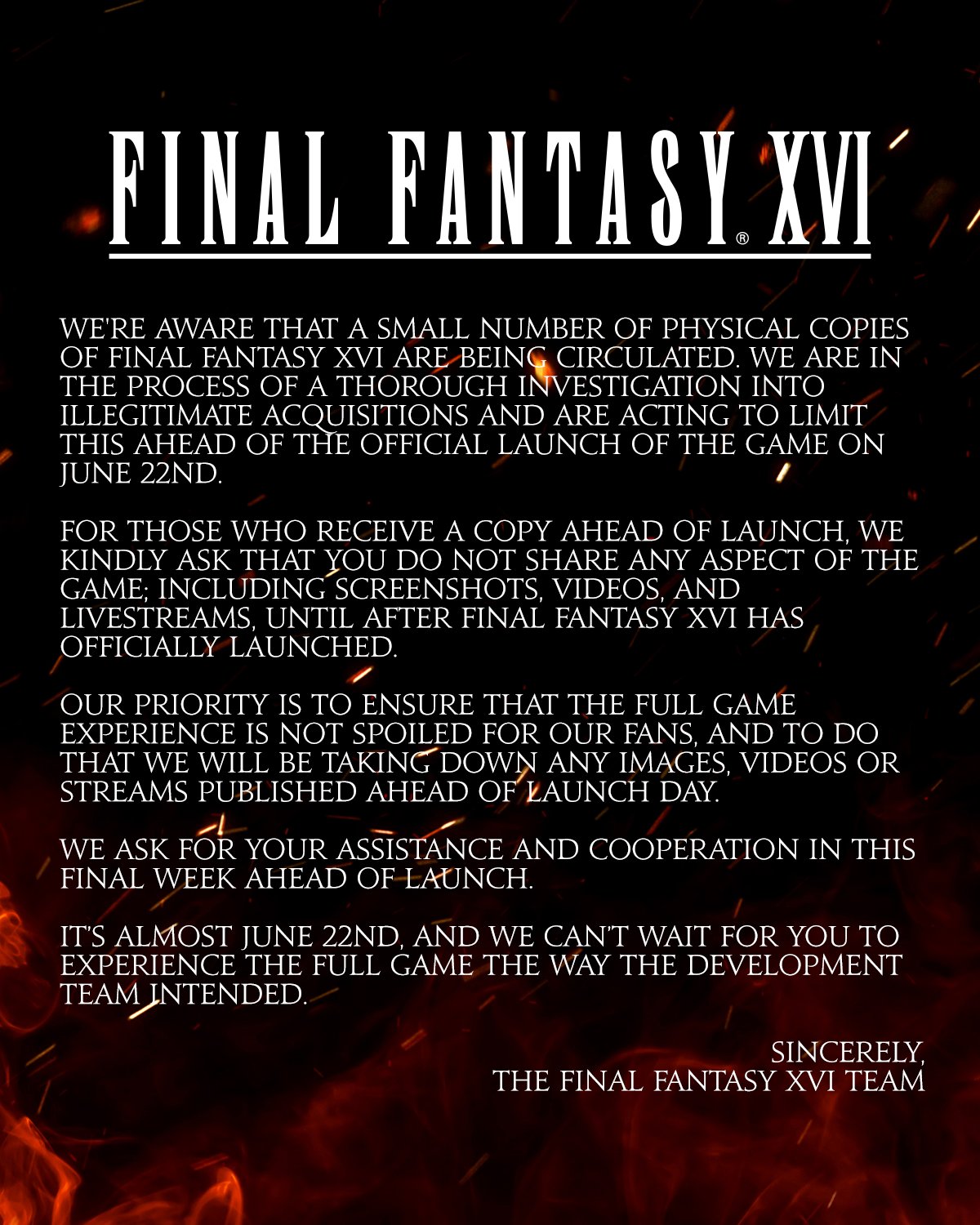 Immagine pubblicata in relazione al seguente contenuto: Il messaggio di Square Enix sulle copie di Final Fantasy XVI gi in circolazione | Nome immagine: news34586_Final-Fantasy-XVI_Screenshot_3.jpg