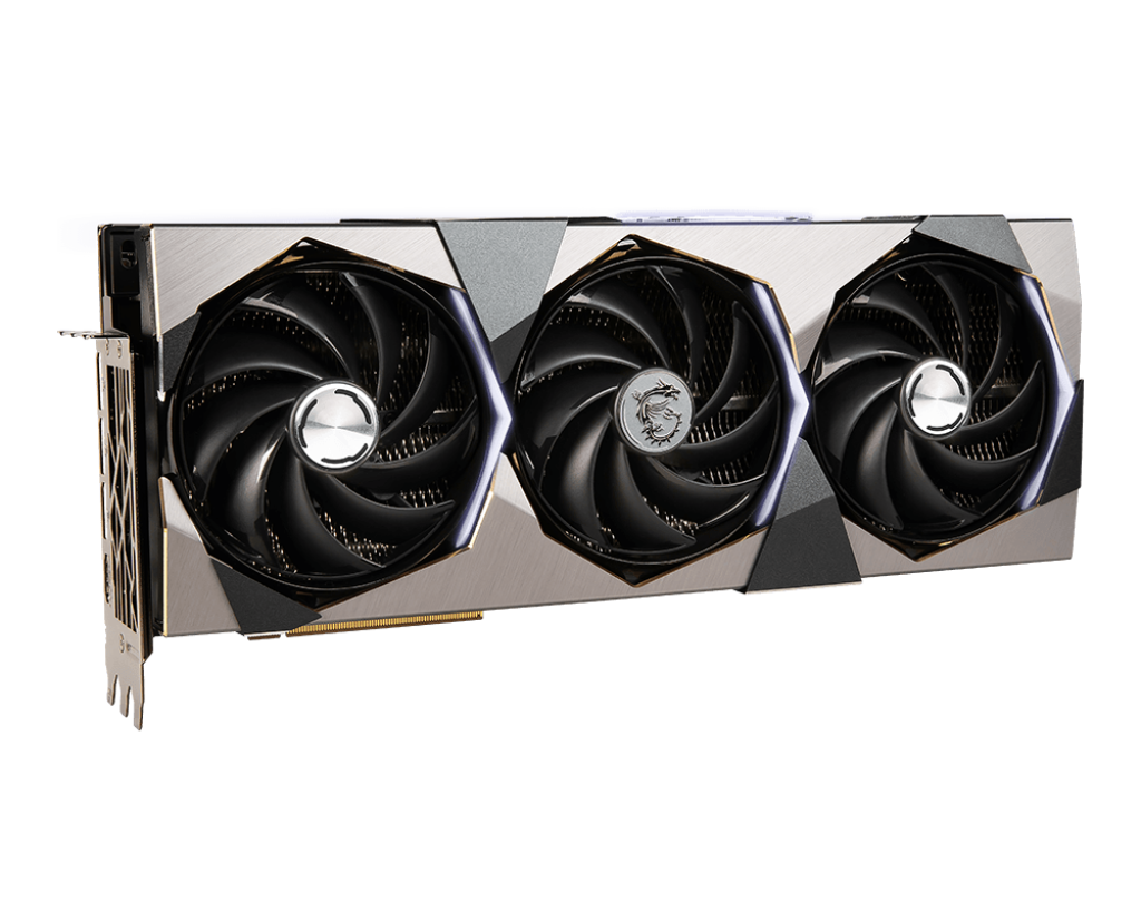 Immagine pubblicata in relazione al seguente contenuto: MSI realizza una insolita GeForce RTX 4090 con design del cooler a blower | Nome immagine: news34626_MSI_GeForce-RTX-4090-SUPRIM-X-24G_Open-Air-Design_1.png