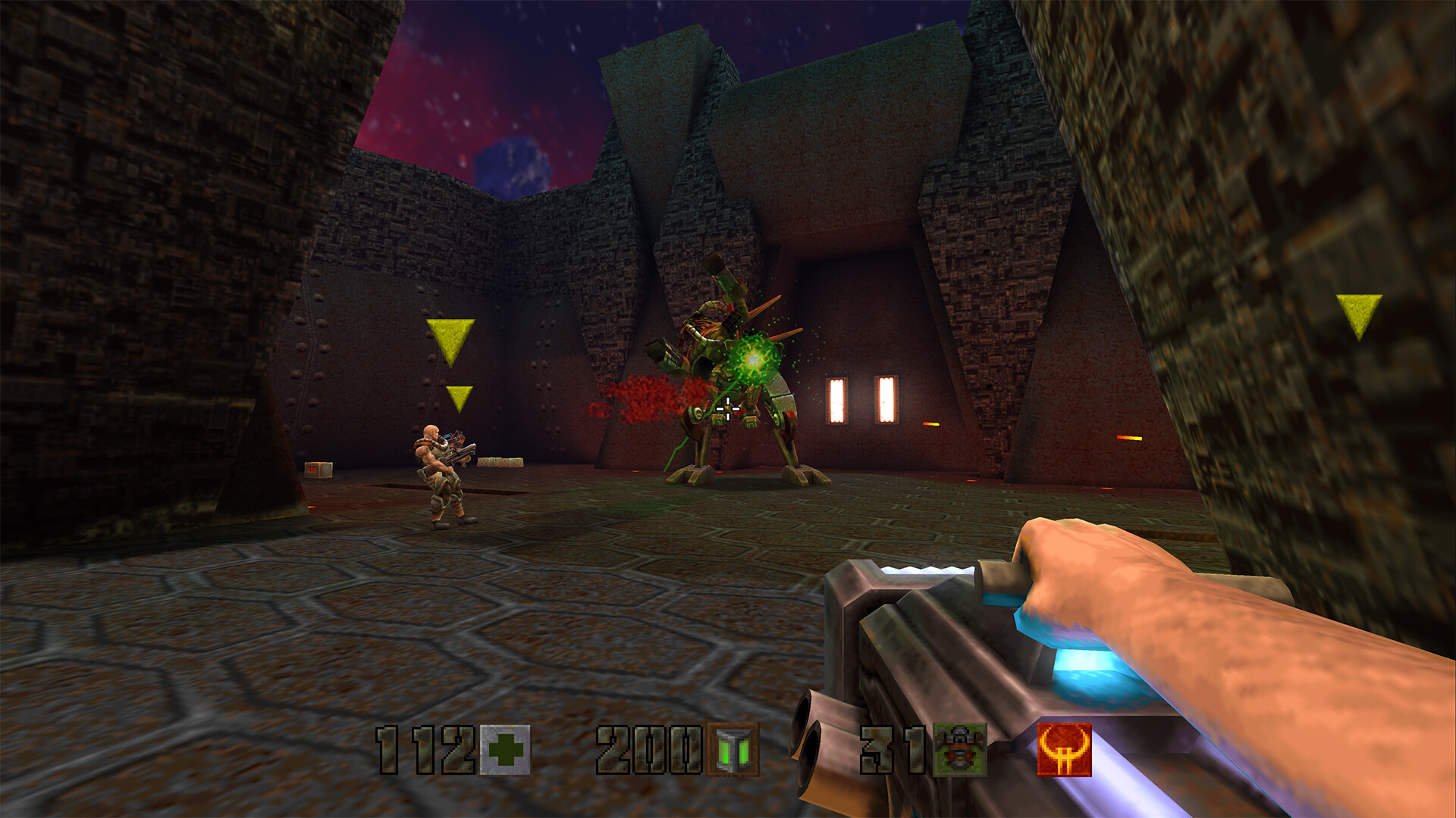 Immagine pubblicata in relazione al seguente contenuto: Bethesda lancia la versione enhanced dello storico FPS Quake II per PC e console | Nome immagine: news34738_Quake-II_Enhanced_Screenshot_3.jpg