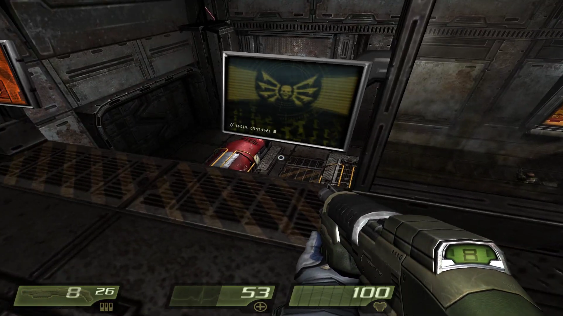 Media asset in full size related to 3dfxzone.it news item entitled as follows: YouTube Gameplay: Quake 4 | 1080p | 8x anti-aliasing & 16x aniso | id Tech 4 | Image Name: news34761_Quake-4_Gameplay_Footage_1.png
